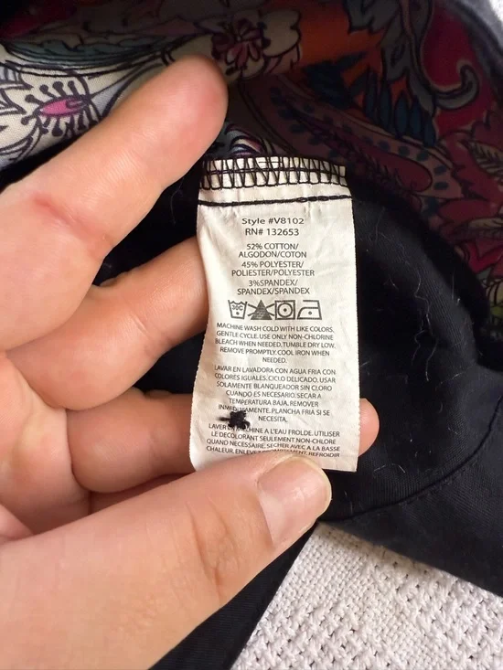 Black Relaxed Utility Jacket Lightweight Minimalist Vera Bradley XL - Picture 5 of 14